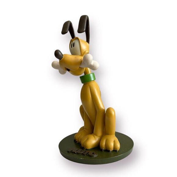 RARE Disney Epcot Pluto Statue with Bone "Good Boy" Figurine - Picture 4 of 12